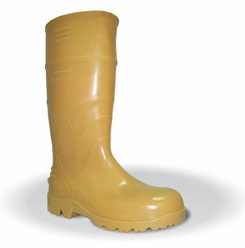 BOTA con o SIN PUNTERA DE PVC CAÑA ALTA AMARILLA